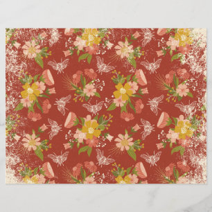 Lámina Papel de periódico basura de cuadernillo botánico