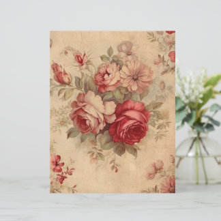 Lámina Papel de periodismo de libro de cuadernillos flora