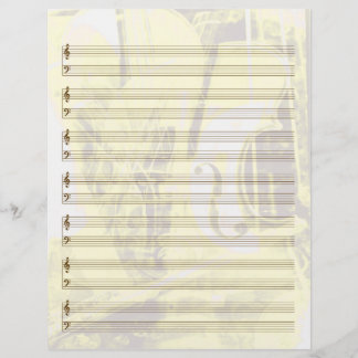 Lámina Papel de personalizado con tema de instrumentos en