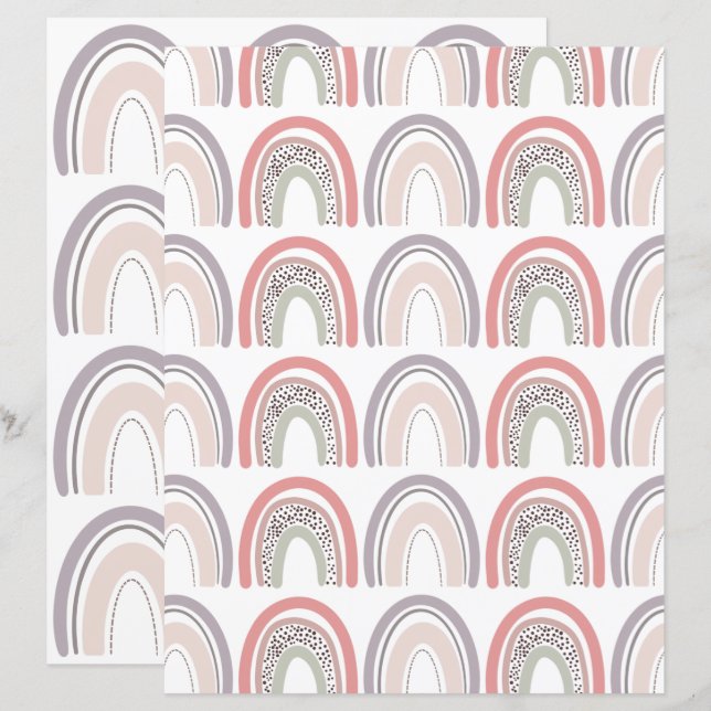 Lámina papel de rainbow scrbook (Anverso / Reverso)
