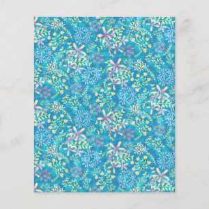 Lámina Papel de raspado turquioso vintage de Shabby