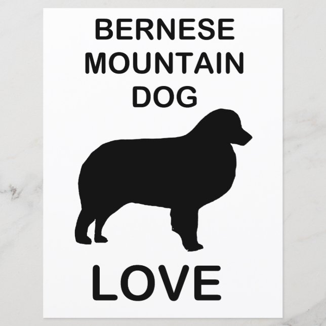 Lámina papel de raspbook de amor para el perro de montaña (Anverso)