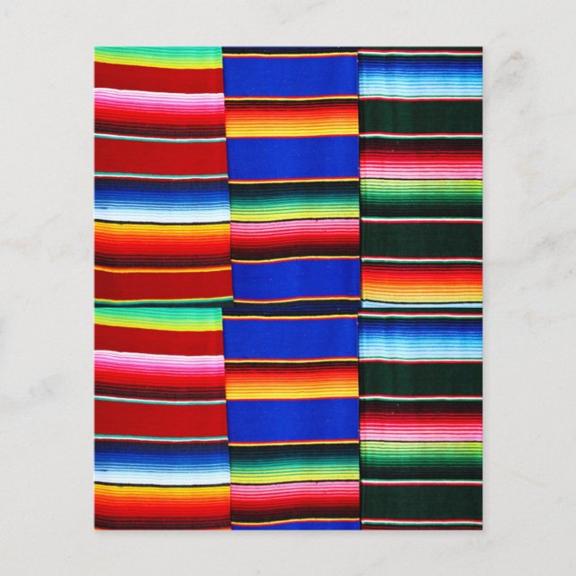 Lámina Papel de rayas de serape (Anverso)
