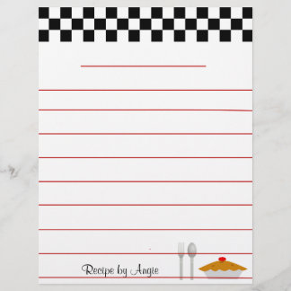 Lámina Papel de receta para tablero de ajedrez - Con líne