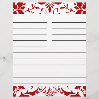 Lámina Papel de receta personalizado coincidente de damas