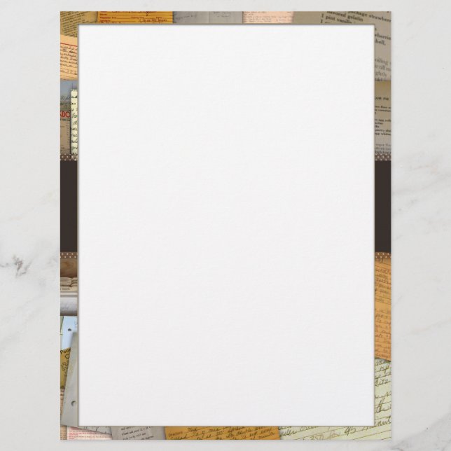 Lámina Papel de recetas (Anverso)