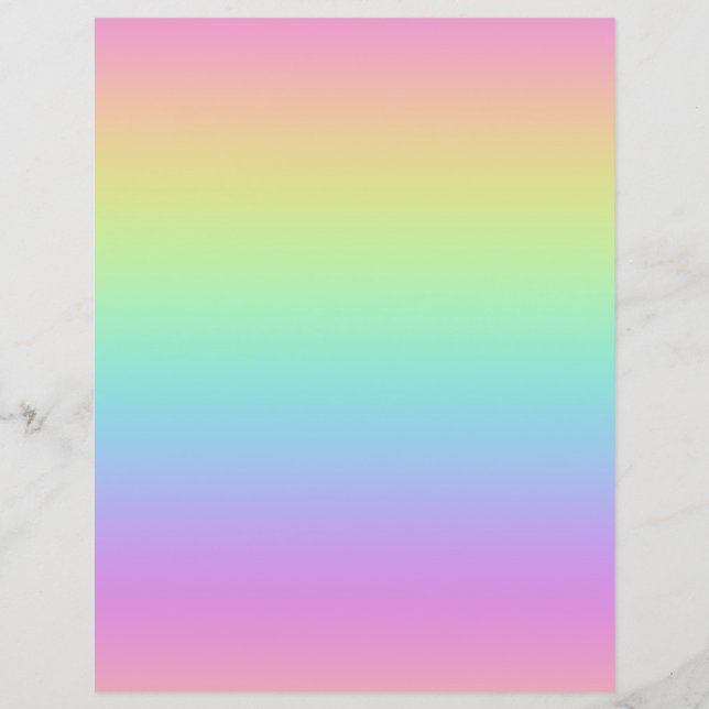 Lámina Papel de recorte de degradado de arco iris (Reverso)