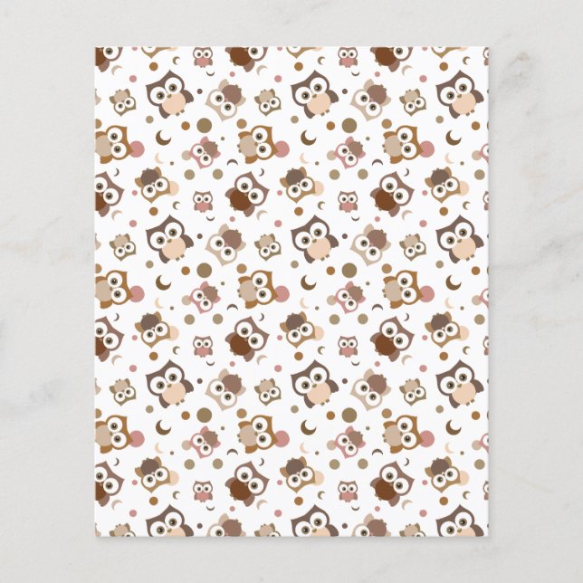 Lámina Papel de reserva de crátulas para el diseño de búh (Anverso)