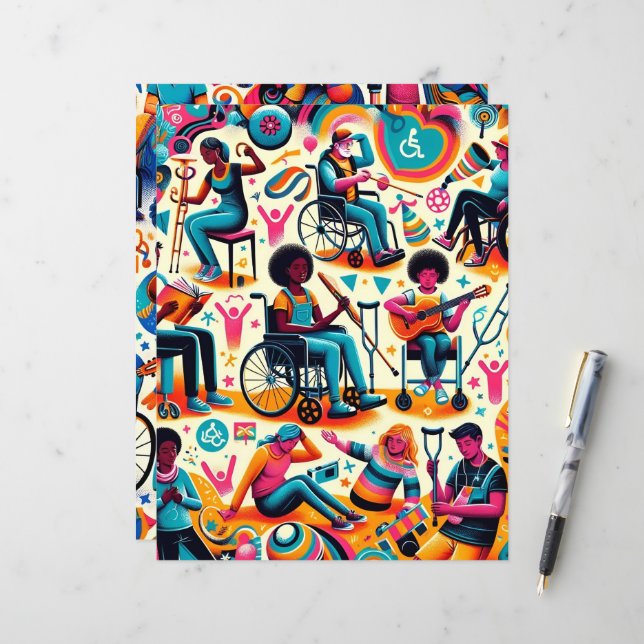 Lámina Papel de resumen para personas con discapacidad (Anverso/Reverso In Situ)