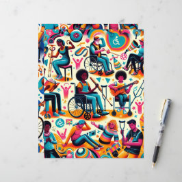 Lámina Papel de resumen para personas con discapacidad