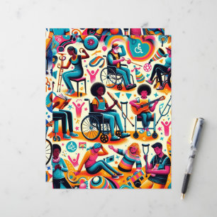 Lámina Papel de resumen para personas con discapacidad