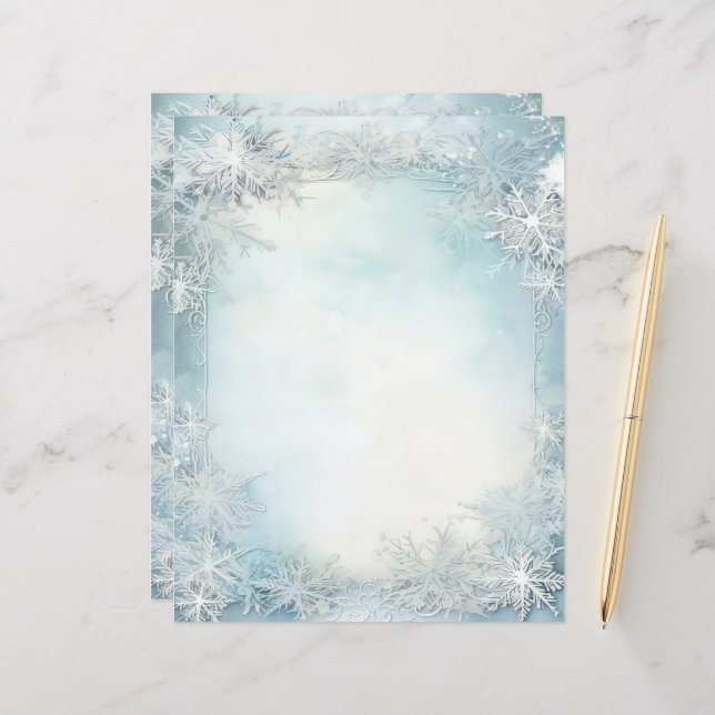 Lámina Papel de revista de cuadernillo de cartón de nieve (Anverso/Reverso In Situ)