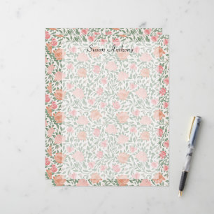 Lámina Papel de Rosas rosa y rosa perfecto