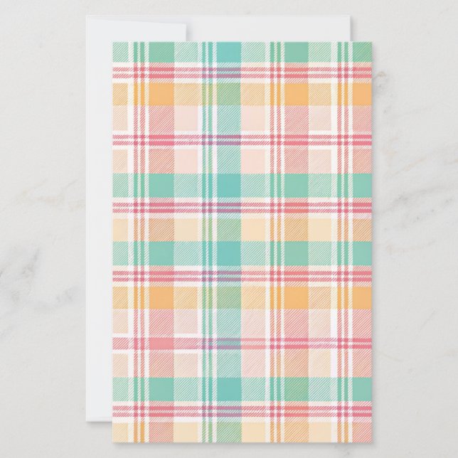 Lámina Papel de scrapbook a cuadros multicolor (Anverso)