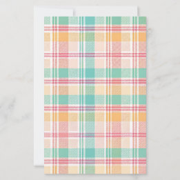 Lámina Papel de scrapbook a cuadros multicolor