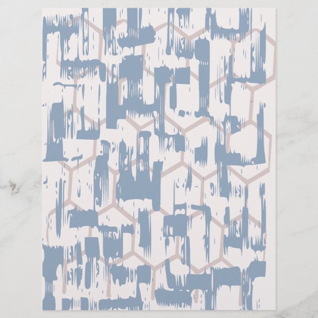 Lámina Papel de Scrapbook Abstracto Gris y Crema (Anverso)