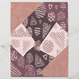 Lámina Papel de Scrapbook Abstracto Marrón