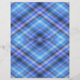 Lámina Papel de Scrapbook Argyle Azul de 2 Caras