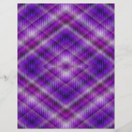 Lámina Papel de Scrapbook Argyle Púrpura de 2 Caras