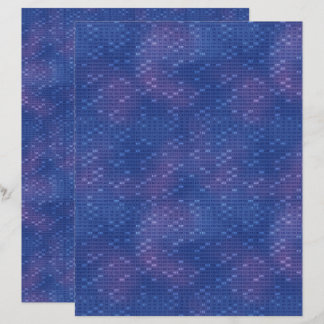Lámina Papel de Scrapbook Azul Oscuro de Criba de Eratóst