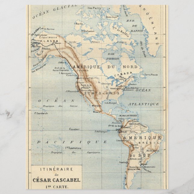 Lámina Papel de Scrapbook 'César Cascabel' de George Roux (Anverso)