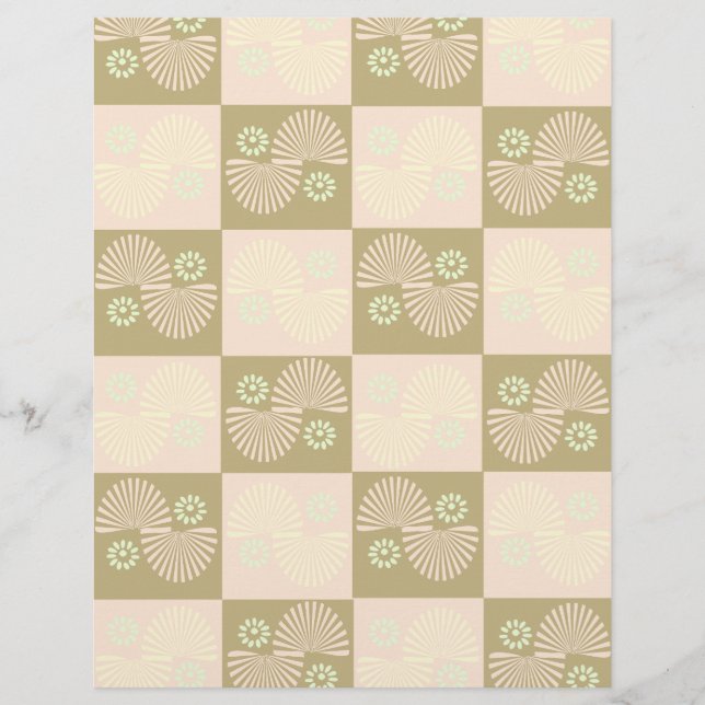 Lámina Papel de Scrapbook con círculo de remolino (Anverso)