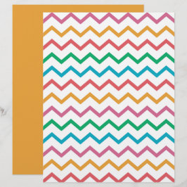 Lámina Papel de Scrapbook con Patrón de Chevron en Zig Za