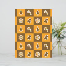 Papel de Scrapbook con Patrón de Cuadrícula de Fie