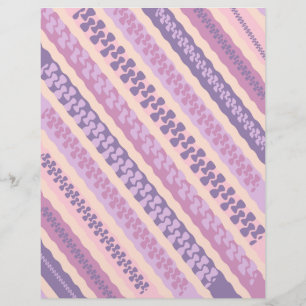 Lámina Papel de Scrapbook con Patrón de Líneas Diagonales