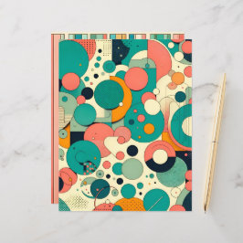 Lámina Papel de Scrapbook con Patrón de Puesta de Sol en