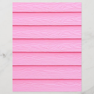 Lámina Papel de scrapbook con textura de madera rosa
