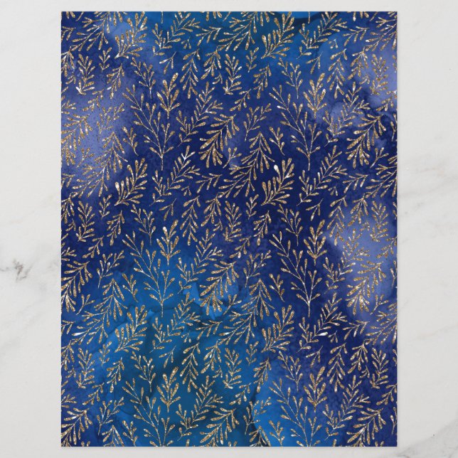Lámina papel de scrapbook con textura de purpurina elegan (Anverso)