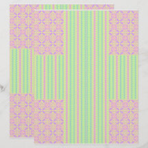 Papel de Scrapbook de 2 Caras con Cruz de Pascua P
