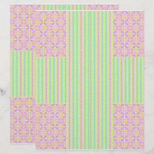 Lámina Papel de Scrapbook de 2 Caras con Cruz de Pascua P