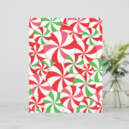 Lámina Papel de Scrapbook de Bastón de Caramelo de Navida