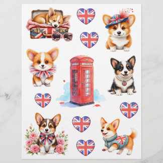 Lámina Papel de Scrapbook de Cabina Telefónica de Londres
