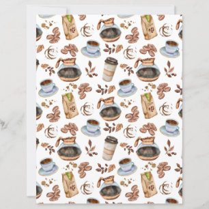 Lámina Papel de Scrapbook de Café