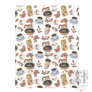 Lámina Papel de Scrapbook de Café