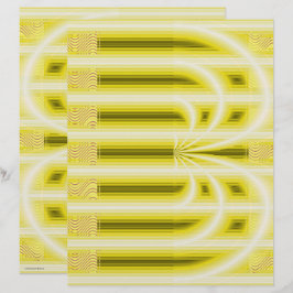 Lámina Papel de Scrapbook de Catedral Retro Amarillo 2 Ca