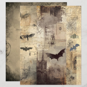 Lámina Papel de Scrapbook de Collage de Halloween