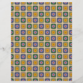 Lámina Papel de Scrapbook de Cuadrados de Abuela Daisy