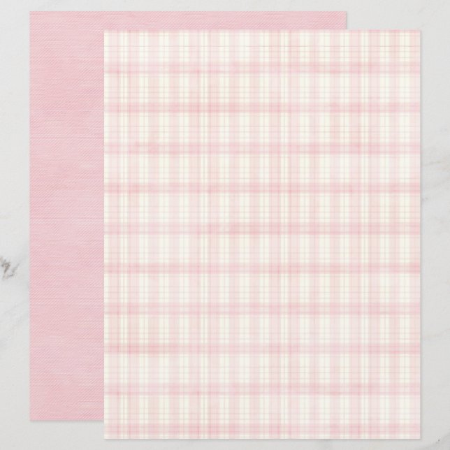 Lámina Papel de Scrapbook de Cuadro Coquette Antiguo (Anverso / Reverso)