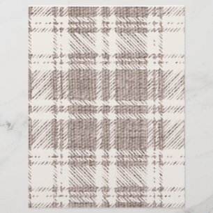 Lámina Papel de Scrapbook de Cuadro Cremay Marrón