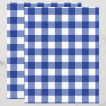 Papel de Scrapbook de Cuadros Azules Medianos