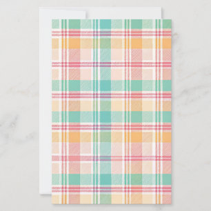 Lámina Papel de Scrapbook de Cuadros Estampados Multicolo