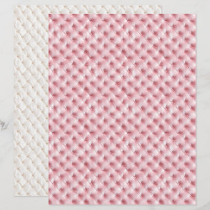 Lámina Papel de Scrapbook de Diamante Rosa Coquette Vinta