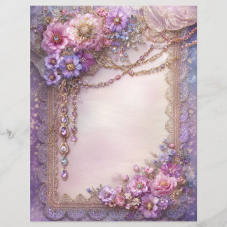 Lámina Papel de Scrapbook de Diario Chatarra Vintage Lava