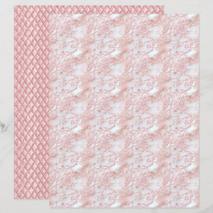 Lámina Papel de Scrapbook de Encaje Floral Coquette Vinta