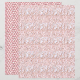 Lámina Papel de Scrapbook de Encaje Floral Vintage Coquet