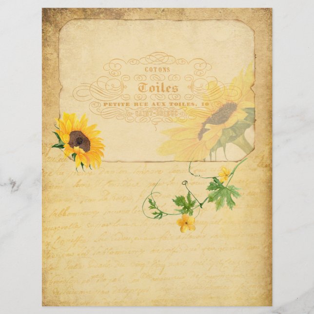 Lámina Papel de Scrapbook de Estilo Antiguo (Anverso)
